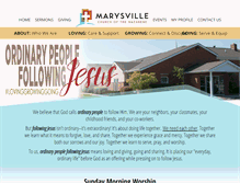 Tablet Screenshot of marysvillenazarene.org